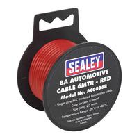 Sealey AC0806R Automotive Cable 8A 6mtr Red