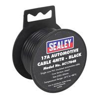 sealey ac1704b automotive cable 17a 4mtr black