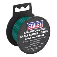 Sealey AC2725G Automotive Cable 27A 2.5mtr Green