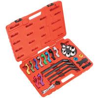 sealey vs0557 fuel amp air conditioning disconnection tool set 27pc