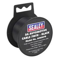 sealey ac0507b automotive cable 5a 7mtr black