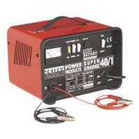 Sealey SUPERCHARGE40/1 Battery Charger Low Maintenance 18amp 12/24...