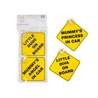 Set Of 2 Baby Car Signs - Assorted Designs.