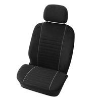 Seatcover set front 4pcs \'Velours\' black/grey