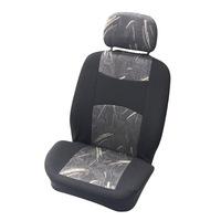 Seatcover set front 4pcs \'Classic\' black/grey