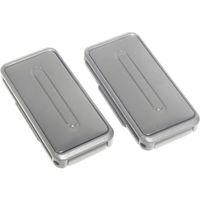 Seatbelt stopper 2pcs Silver