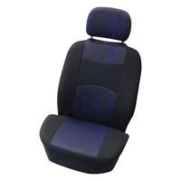 Seatcover set front 4pcs \'Classic\' black/blue