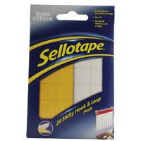 SELLOTAPE STICKY HOOK AND LOOP PAD WLT24