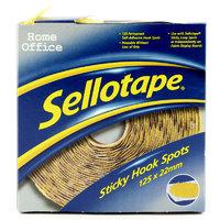 SELLOTAPE STICKY HOOK SPOTS PK125 4098