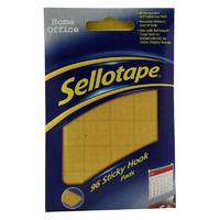 sellotape sticky hook pads pk96 4543