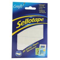 Sellotape Sticky Fixer 12X25mm Adhesive Pads - 56 Pack