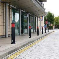 SENTINEL BOLLARD RED REFLECTIVE BAND - ANTI RAM FIX AS PRODUCT 1 BUT WITH ANTI RAM PROTECTION