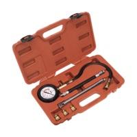 Sealey VSE300D Petrol Engine Compression Tester Deluxe Kit 6 Piece