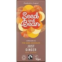 seed bean dark choc 58 just ginger 85g