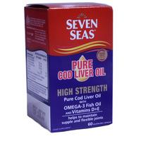 Seven Seas Pure Cod Liver Oil High Strength 60