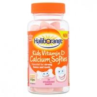 Seven Seas Haliborange Kids Vitamin D Calcium Softies 30 Strawberry Shapes