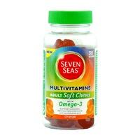 Seven Seas Omega 3 Multivitamins 30 Soft Chews - 30   Chewables, Orange