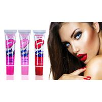 set of 3 peel off lip stains 3 colours