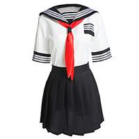 Sexy Girl Polyester School Uniform Cosplay Costumes Party Costume Student/School Uniform Career Costumes Festival/Holiday Halloween Costumes