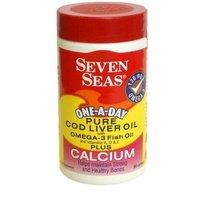 Seven Seas - Pure Cod Liver Oil plus Calcium, 525mg, 60Caps