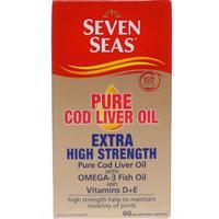 Seven Seas Pure Cod Liver Oil, 1050mg, 60Caps