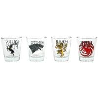 Set Of 4 Game Of Thrones Shot Glasses