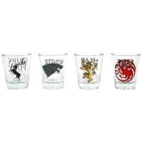 set of 4 game of thrones shot glasses