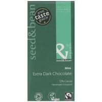 SEED & BEAN Organic & Fairtrade Extra Dark 72% Mint Bar (85g)