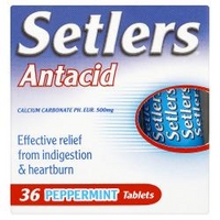 Setlers Antacid 36 Peppermint Tablets