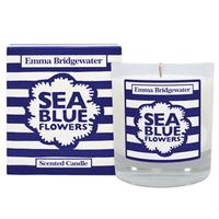 Sea Blue Flowers Candle
