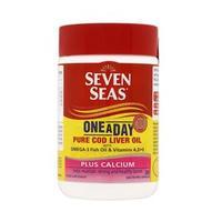 Seven Seas One A Day Pure Cod Liver Oil + Calcium 90 Caps