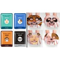 Set of 4 Nourishing Animal Facial Masks