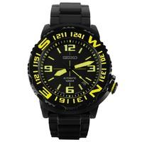 Seiko Men\'s Superior Automatic Diver\'s 100M Stainless Steel Watch SRP449J1 - Black and Yellow