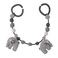 Sebra Crochet Pushchair Chain Elephant