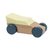 sebra wooden mobile toy race car yellow
