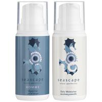 seascape island apothecary homme shave set shave gel 100ml and daily m ...