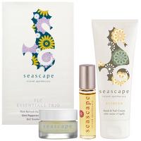 Seascape Island Apothecary Gifts TLC Essentials Trio Gift Set - Refresh Hand and Nail Cream 75ml, Peppermint Oil Lip Balm 10g and Soothe Sleep Oil 8ml