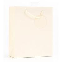 se finishing touch single colour medium gift bags cream