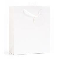 se finishing touch single colour medium gift bags white