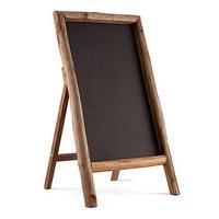 Self Standing Chalkboard Sign with Rustic Wood Frame
