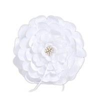 sensational floral ring cushion white