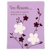 Seed Paper Love Blossoms Personalised Favour Card
