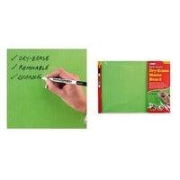 Self Stick Dry Erase Memo Board - Green