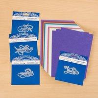 set of 4 tattered lace contemplation dies plus a5 paper and card pack  ...