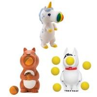 Set of 3 Popper Toys - Dog, Squirrel and Unicorn