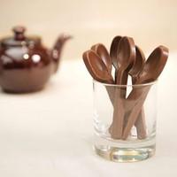 Set of 10 Belgian Milk Chocolate Spoons