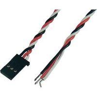 Servo Cable [1x Futaba socket - 1x Open end] 300 mm 0.08 mm² ribbon Modelcraft