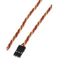 servo cable 1x jr socket 1x open end 300 mm 025 mm twisted modelcraft