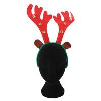 Seasons Greetings Reindeer Antler With Bells