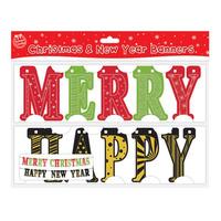 Seasons Greetings Christmas And New Year Letter Banners